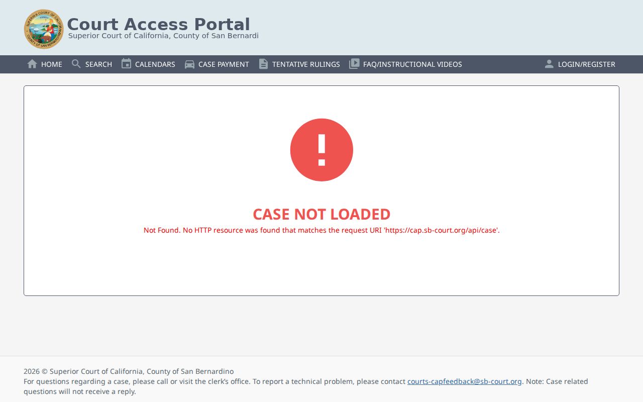 Upland residents directory San Bernardino Superior Court case portal