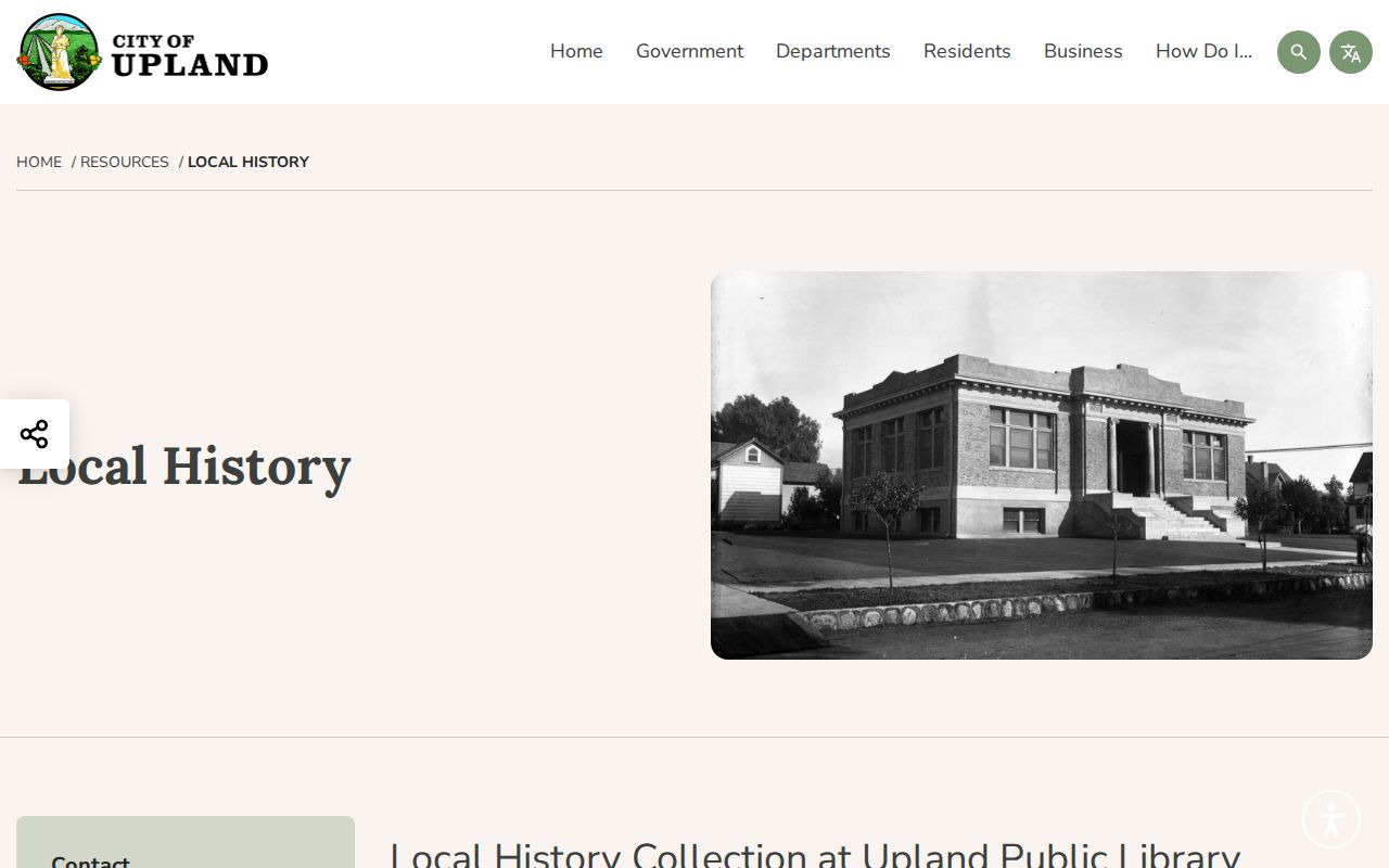 Upland residents directory Upland Public Library local history collection