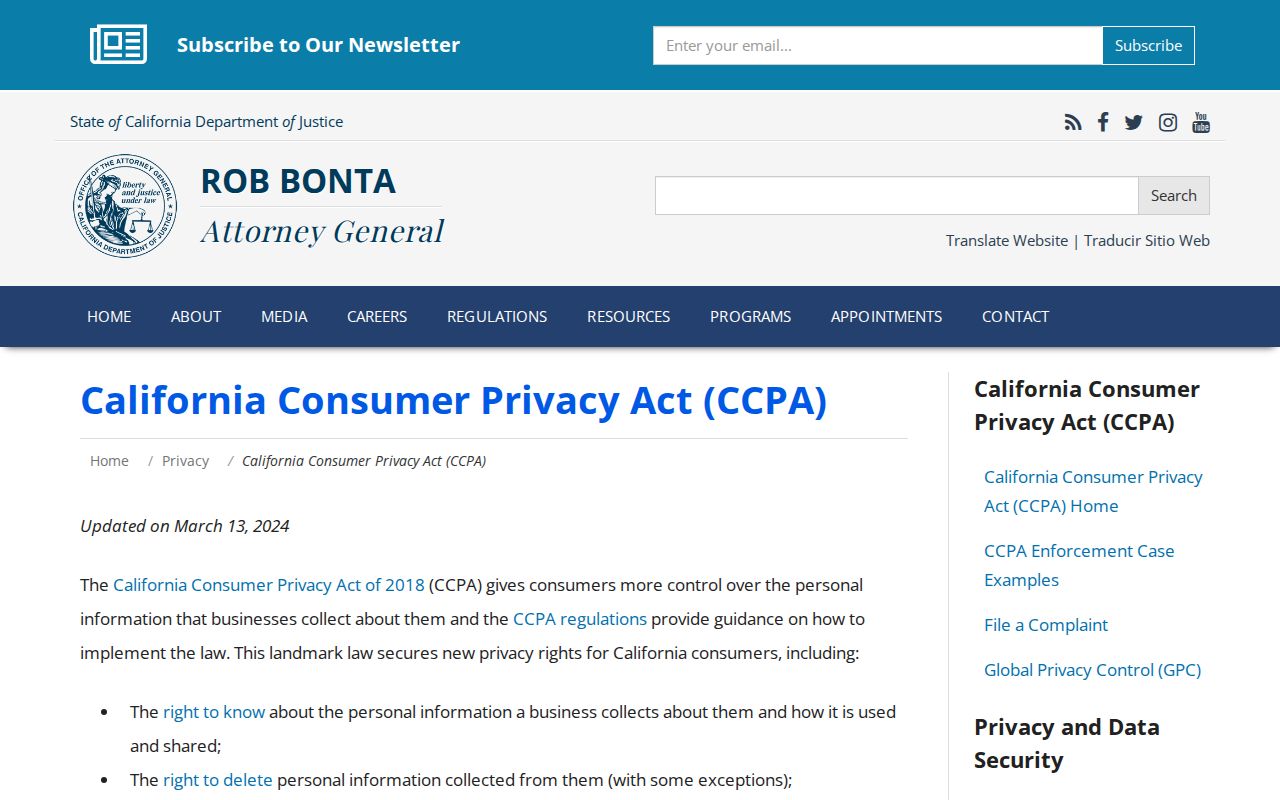 Upland neighbors California privacy rights guidance
