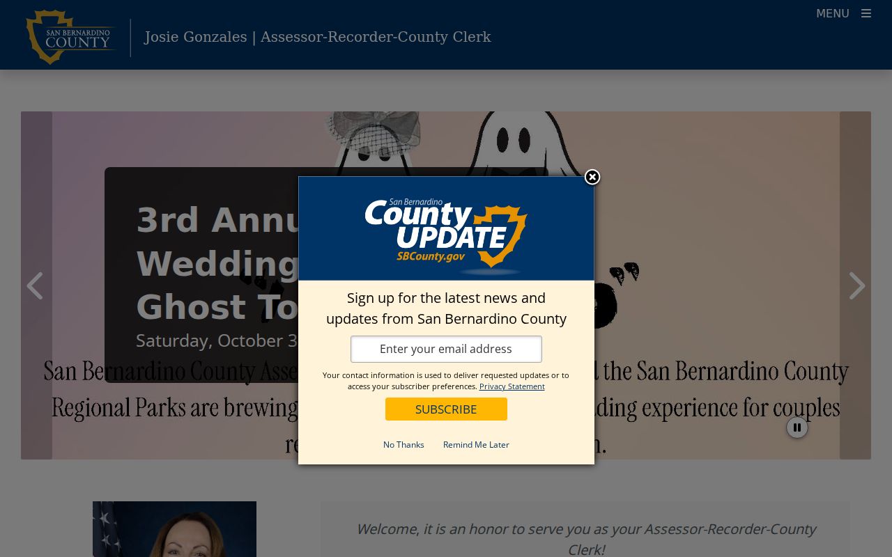 Upland street directory Assessor Recorder Clerk service hub